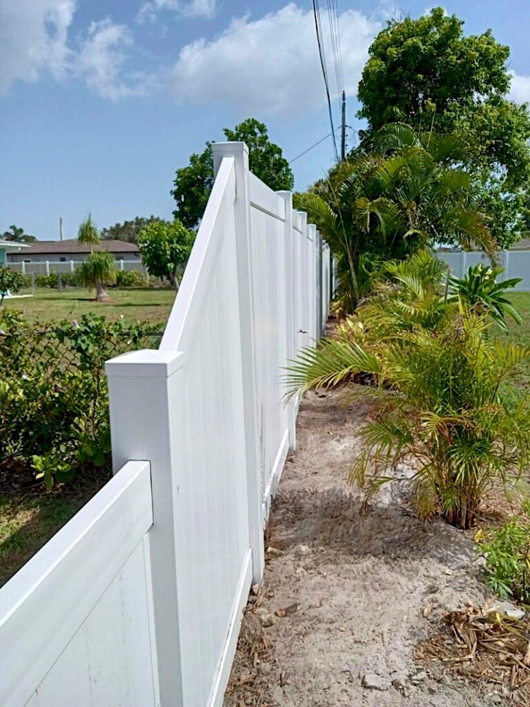 Vinyl fence